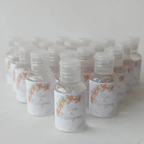 Lembrancinha Álcool Gel Casamento