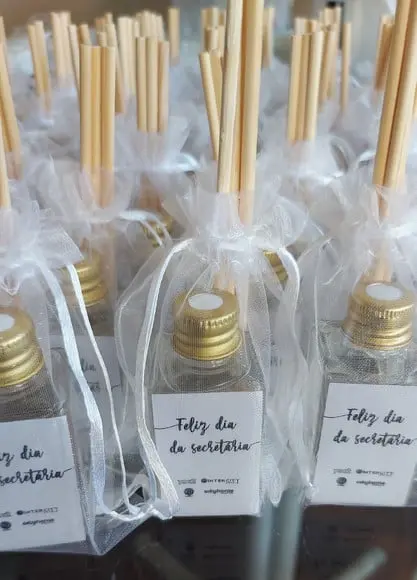 Lembrancinha Mini Difusor Dia da Secretária