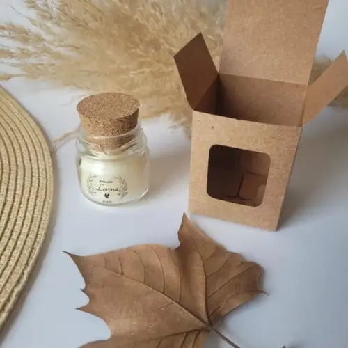 Lembrancinha Mini Vela Perfumada Batizado com Caixa 40 Gr