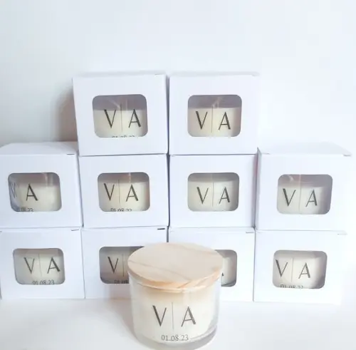 Lembrancinha Vela Casamento Personalizada 120g