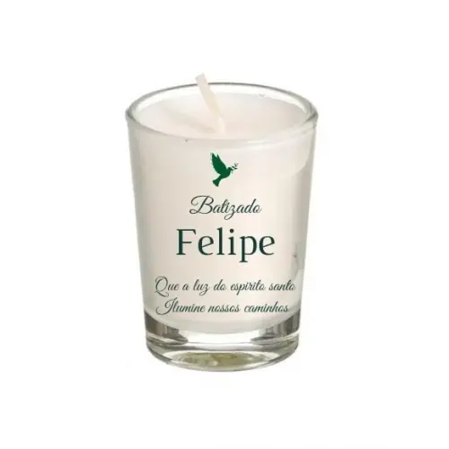 Lembrancinha Vela Perfumada Batizado 70g