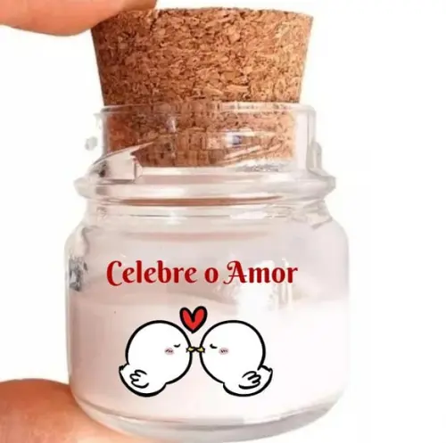 Mini Vela Aromática Brinde Dia dos Namorados 40 Gr