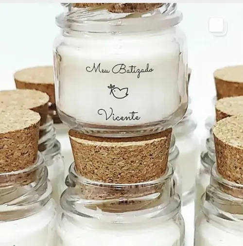 Mini Vela Perfumada Batizado 40 Gr