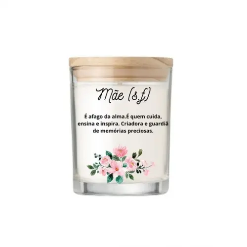 Vela Aromática Personalizada Dia das Mães 70g