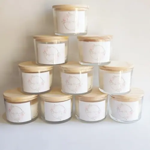 Vela Perfumada Personalizada Lembrancinha Maternidade 120g