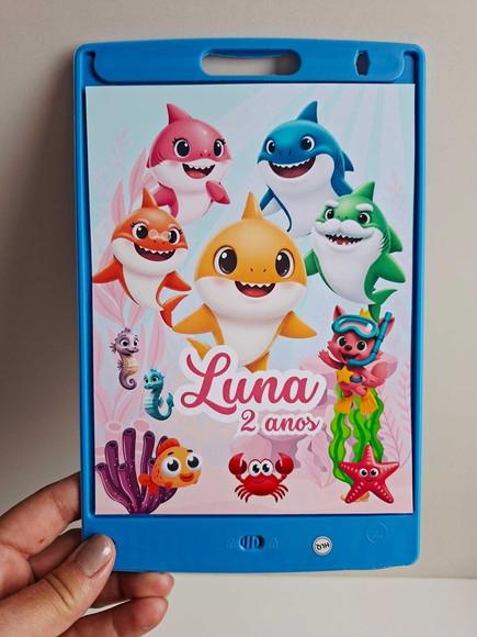 Adesivo para Lousa Mágica 8,5 Personalizado Baby Shark