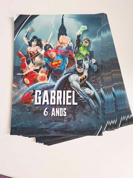 Adesivo para Lousa Mágica 8,5 Personalizado Liga da Justiça