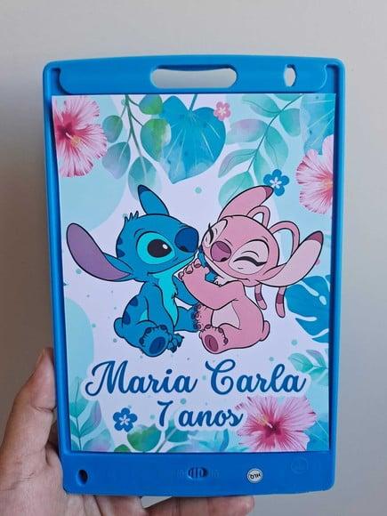 Adesivo para Lousa Mágica 8,5 Personalizado Stitch Angel