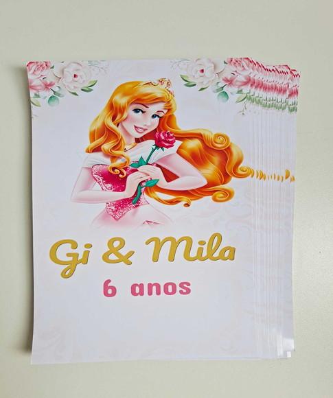 Adesivo para Lousa Mágica 8,5 Personalizado Princesas