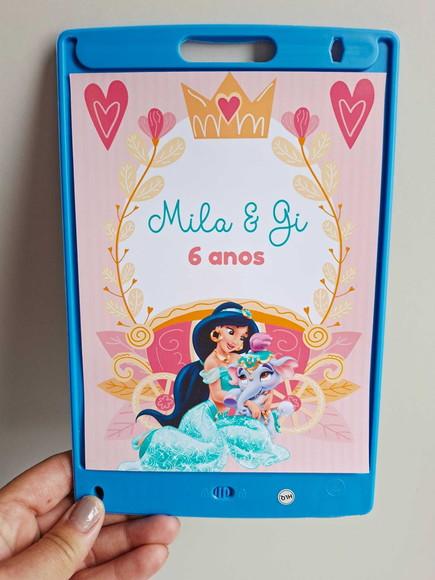 Adesivo para Lousa Mágica 8,5 Personalizado Princesas