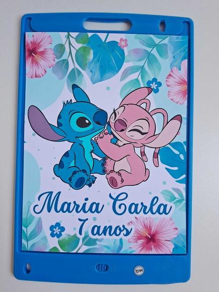 Adesivo para Lousa Mágica 8,5 Personalizado Stitch Angel