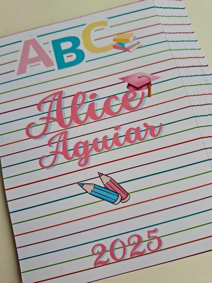 Adesivo para Lousa Mágica Tablet 8,5 Personalizado Abc