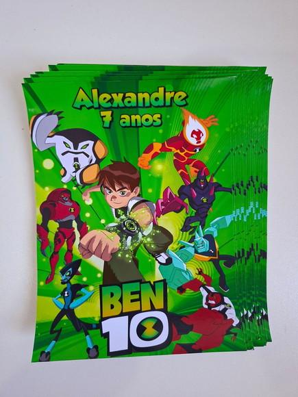 Adesivo para Lousa Mágica Tablet 8,5 Personalizado Ben 10