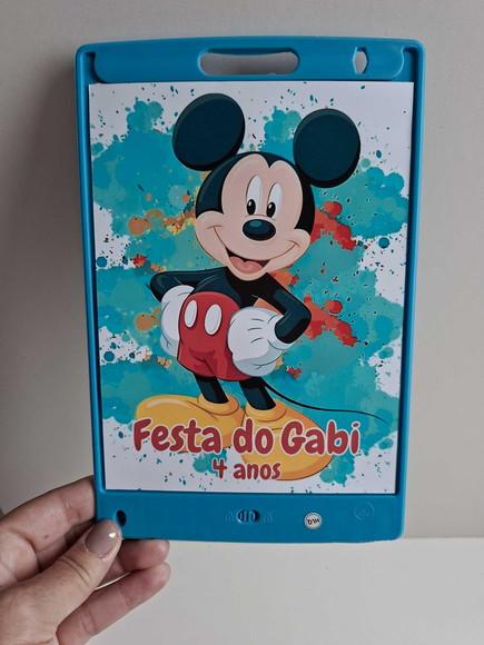Adesivo para Lousa Mágica Tablet 8,5 Personalizado Mickey