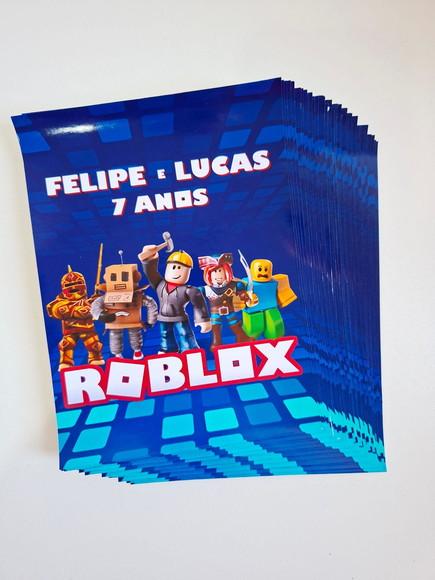 Adesivo para Lousa Mágica Tablet 8,5 Personalizado Roblox