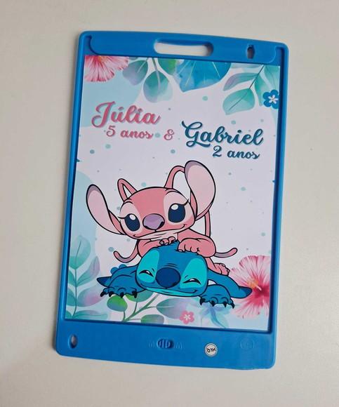 Adesivo para Lousa Mágica Tablet 8,5 Personalizado Stitch