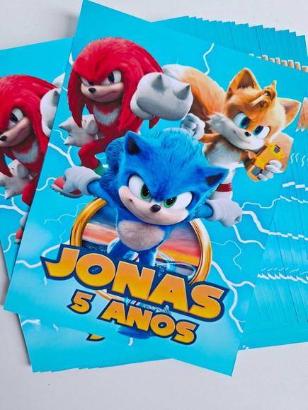 Adesivo para Lousa Mágica Tablet 8,5 Personalizado Sonic