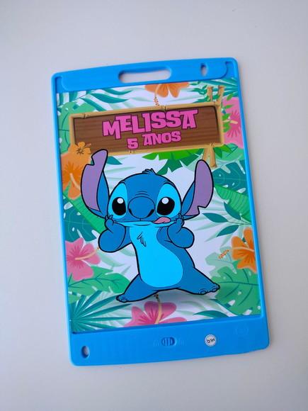 Adesivo Personalizado Lousa Mágica 12' Stitch