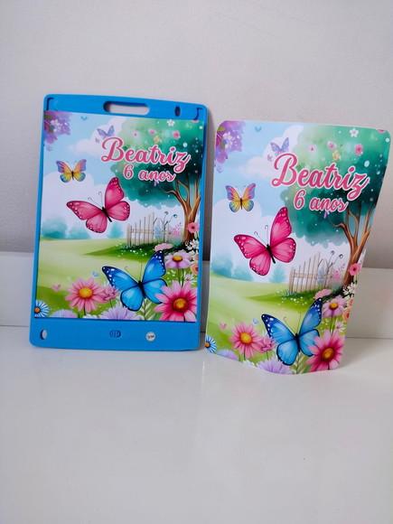Adesivo Personalizado Lousa Mágica 14x18 Borboleta