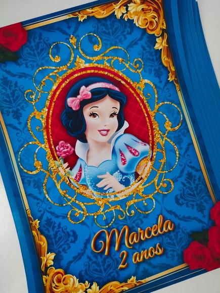 Adesivo Personalizado Lousa Mágica 14x18 Branca de Neve