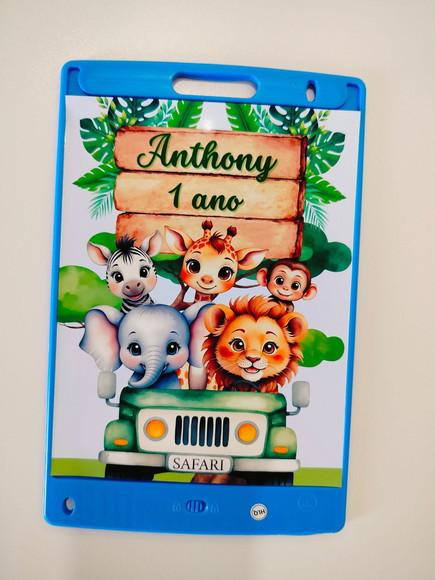Adesivo Personalizado Lousa Mágica 14x18 Safari