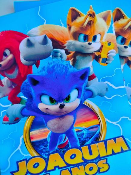 Adesivo Personalizado Lousa Mágica 14x18 Sonic