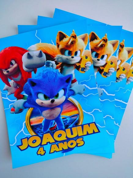 Adesivo Personalizado Lousa Mágica 14x18 Sonic