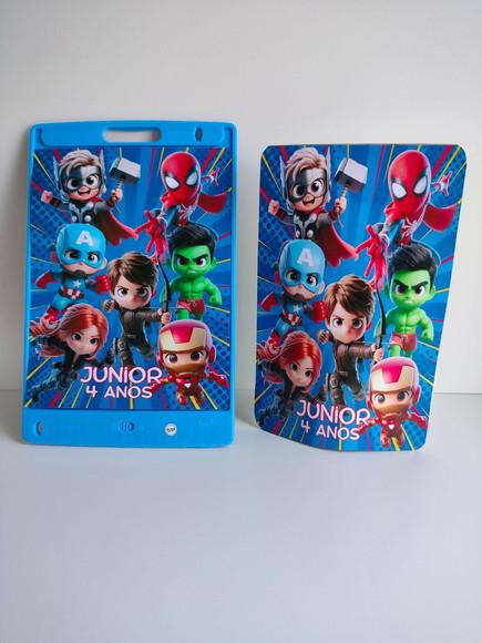 Adesivo Personalizado Lousa Mágica 14x18 Vingadores
