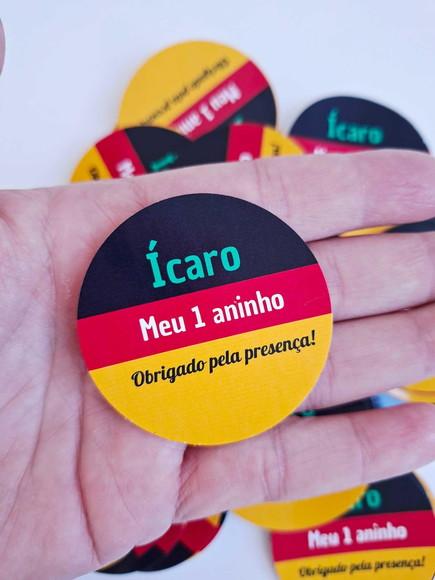 Adesivo Redondo 5x5 Personalizado