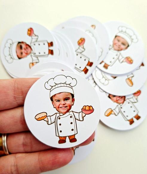 Adesivo Redondo 5x5 Personalizado