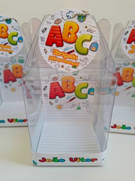 Caixinha Acetato para Relógio Lembrancinha Abc