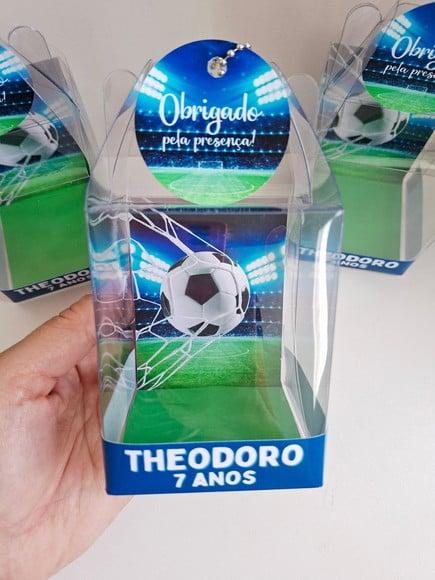 Caixinha Acetato para Relógio Lembrancinha Futebol