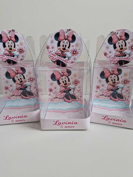 Caixinha Maleta Acetato Lembrancinha Minnie