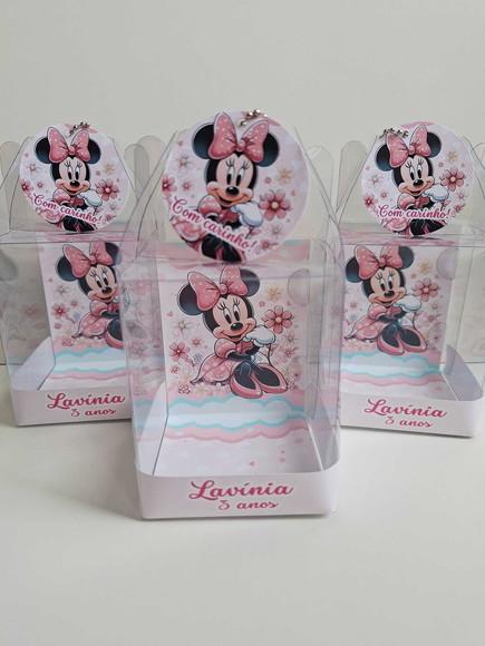 Caixinha Maleta Acetato Lembrancinha Minnie