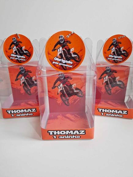 Caixinha Maleta Acetato Lembrancinha Motocross