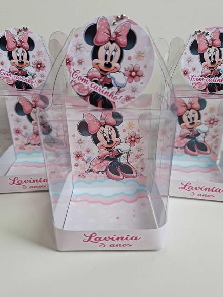 Caixinha Maleta Acetato Lembrancinha Minnie