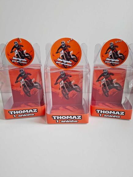 Caixinha Maleta Acetato Lembrancinha Motocross