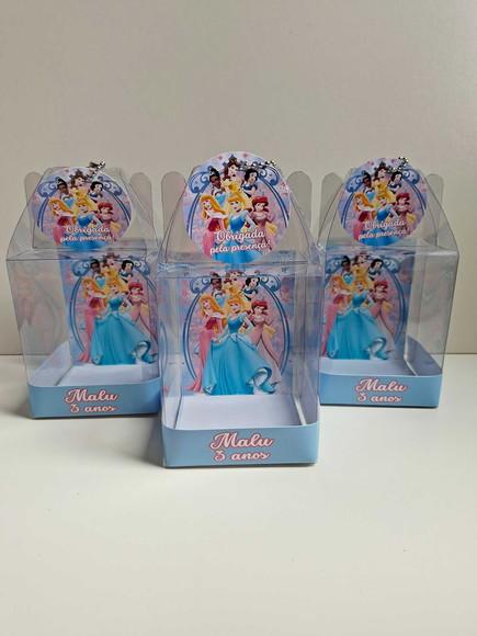 Caixinha Maleta Acetato Lembrancinha Princesas