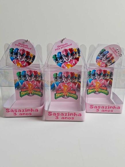 Caixinha Maleta Acetato Lembrancinha Power Rangers