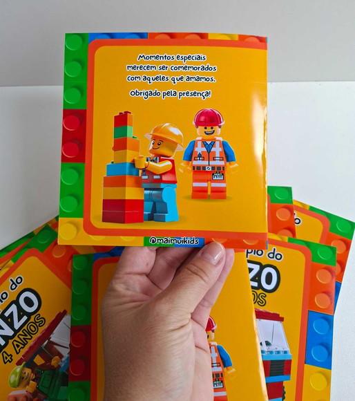 Cardápio Personalizado no Tema Escolhido Lego