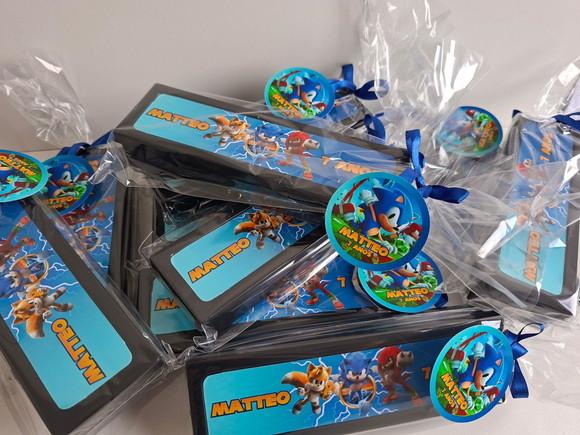 Dominó Personalizado Lembrancinha Sonic