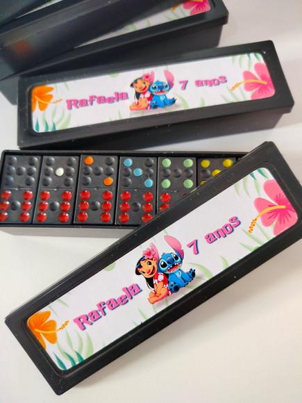 Dominó Personalizado Lembrancinha Stitch
