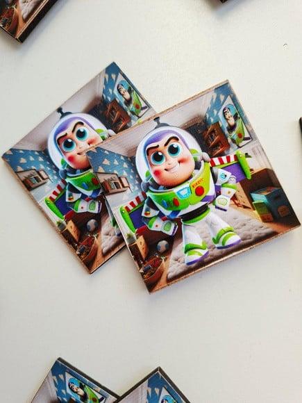 Jogo da Memória Madeira Lembrancinha no Saquinho Toy Story