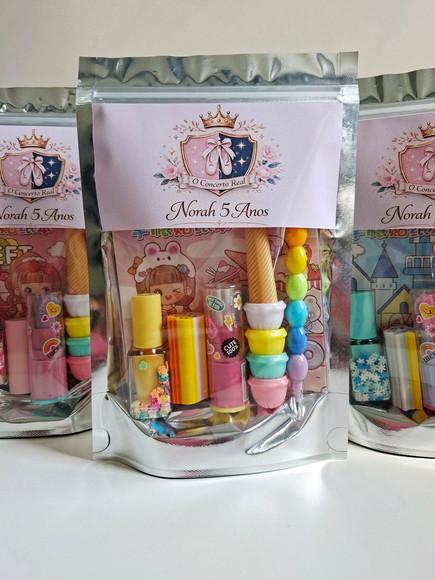 Kit Papelaria Fofa Saquinho com 6 Itens Bailarina