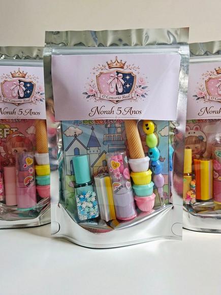 Kit Papelaria Fofa Saquinho com 6 Itens Bailarina