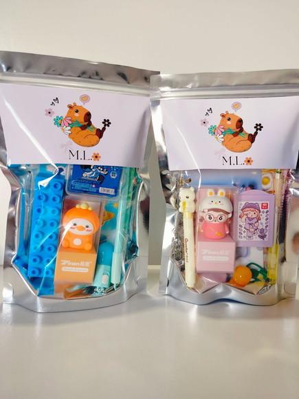 Kit Papelaria Fofa Saquinho com 6 Itens Capivara