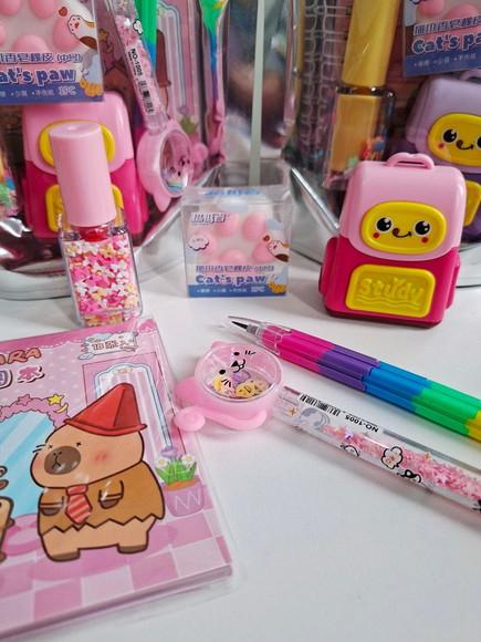 Kit Papelaria Fofa Saquinho com 6 Itens Caverna Encantada