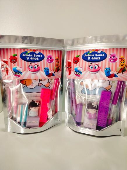 Kit Papelaria Fofa Saquinho com 6 Itens Fini