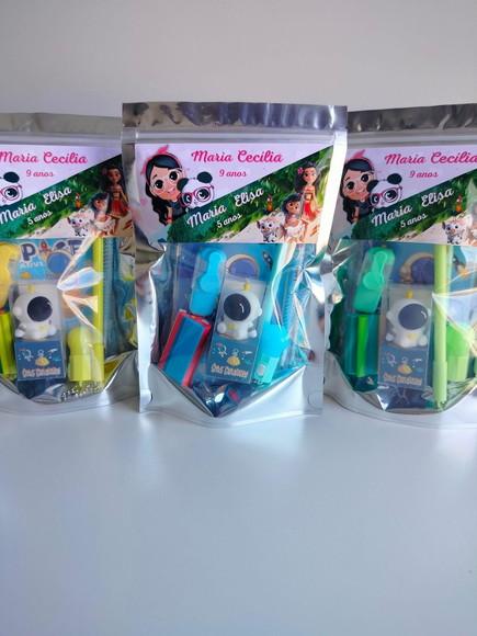 Kit Papelaria Fofa Saquinho com 6 Itens Luluca