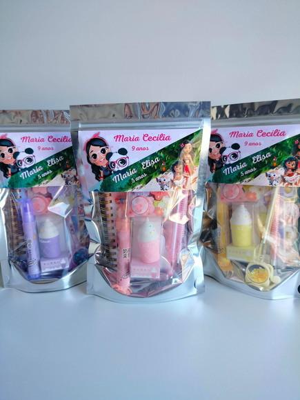 Kit Papelaria Fofa Saquinho com 6 Itens Luluca